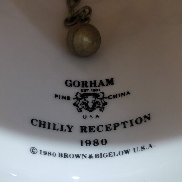 Gorham Norman Rockwell Chilly Reception Porcelain Bell 1980 - Picture 10 of 12